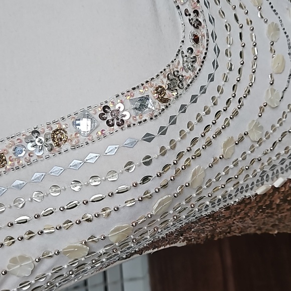 Nicole Miller Beaded Sequined Sheath Dress - Picture 2 of 9